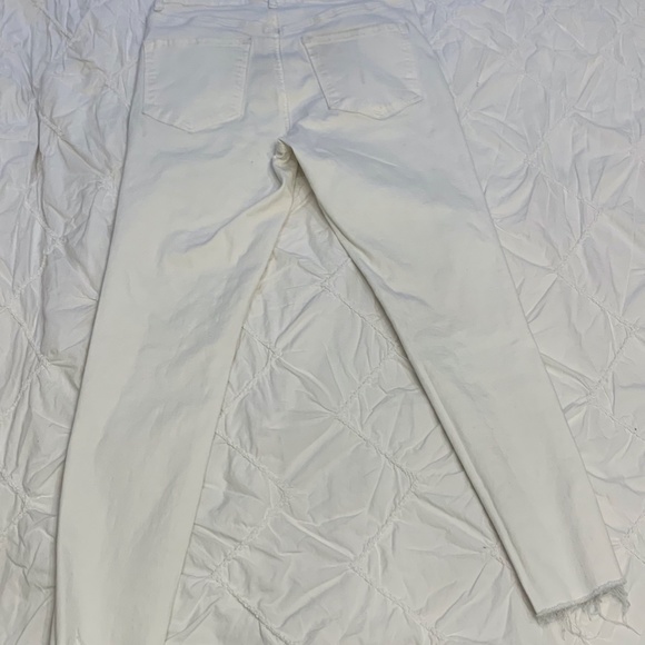 White Retro High Waisted Jeans - Picture 2 of 3